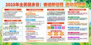 全民健身日宣传栏图片素材