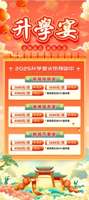 2025升学宴火热预订展架