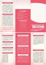 孕妇产检产康医疗手册三折页
