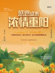 创意大气重阳节宣传海报