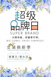 超级品牌日促销海报