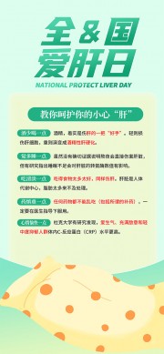 全国爱肝日海报图片