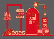 马年美陈布置图片素材