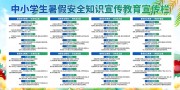 中小学生暑假安全知识宣传栏图片下载