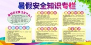 暑期安全知识展板宣传栏