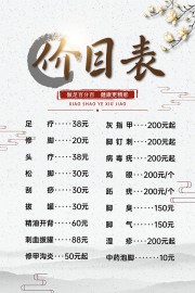 足浴养生宣传海报
