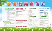 夏季健康教育宣传展板