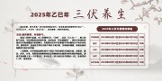 三伏养生时间表宣传展板