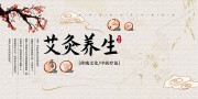 中医文化艾灸养生展板