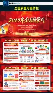2025全国质量月主题宣传栏