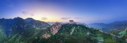 宽幅万里长城雄伟风光全景图