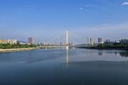 城市天际线与桥梁之美建筑风景图片下载