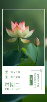早安你好日签海报