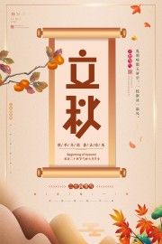 立秋节气海报图片素材