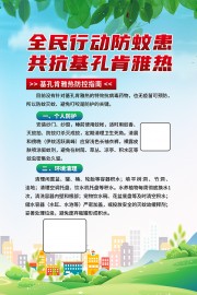 预防基孔肯雅热宣传海报图片