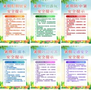 暑期安全提示系列海报