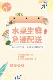 外卖到家海报图片素材
