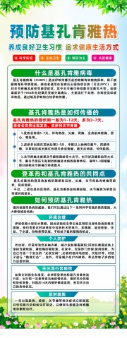 预防基孔肯雅热知识宣传展架