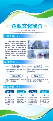大气企业文化展架设计