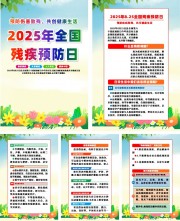 2025全国残疾预防日宣传系列海报