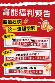 超市促销活动海报