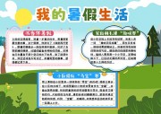快乐暑期暑假生活手抄报