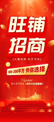 旺铺招租海报图片