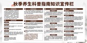秋季养生宣传展板图片模板