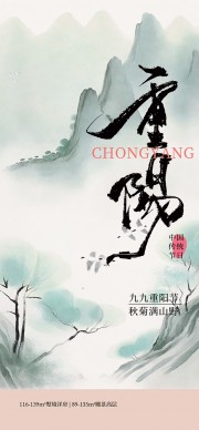 中国风重阳节宣传海报设计