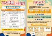 暑假托管班招生DM单页