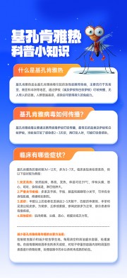 预防基孔肯雅热医疗知识科普宣传海报