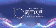 蓝色时尚十周年庆典宣传展板