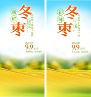 冬枣促销海报图片素材