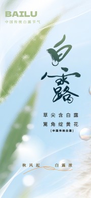 白露秋季节气图片海报素材