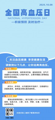 全国高血压日医疗宣传海报