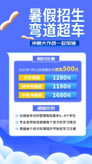暑假招生海报图片下载