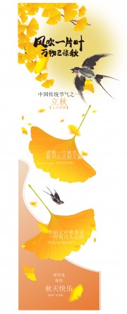 风吹一片叶万物已惊秋立秋广告