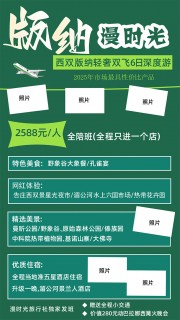 西双版纳旅游宣传海报