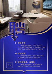 高端商场招聘海报
