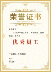 企业公司通用荣誉证书