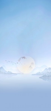 中秋直播海报背景
