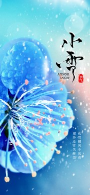 小雪节气海报图片素材