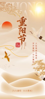简约大气创意重阳节宣传广告