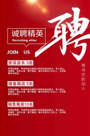 招聘宣传单招聘会高薪招聘海报
