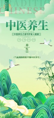 传统中医养生文化海报