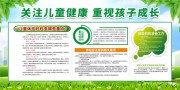 关注儿童健康重视孩子成长展板