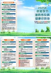 2025秋冬季预防呼吸道传染病宣传三折页