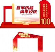 周年校庆展台立体牌