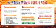 秋天背景秋季健康保健知识展板
