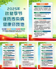 秋冬传染病健康科普挂图图片